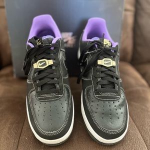 Nike Air Force 1 Low Men Size 9 World Champ Black Purple